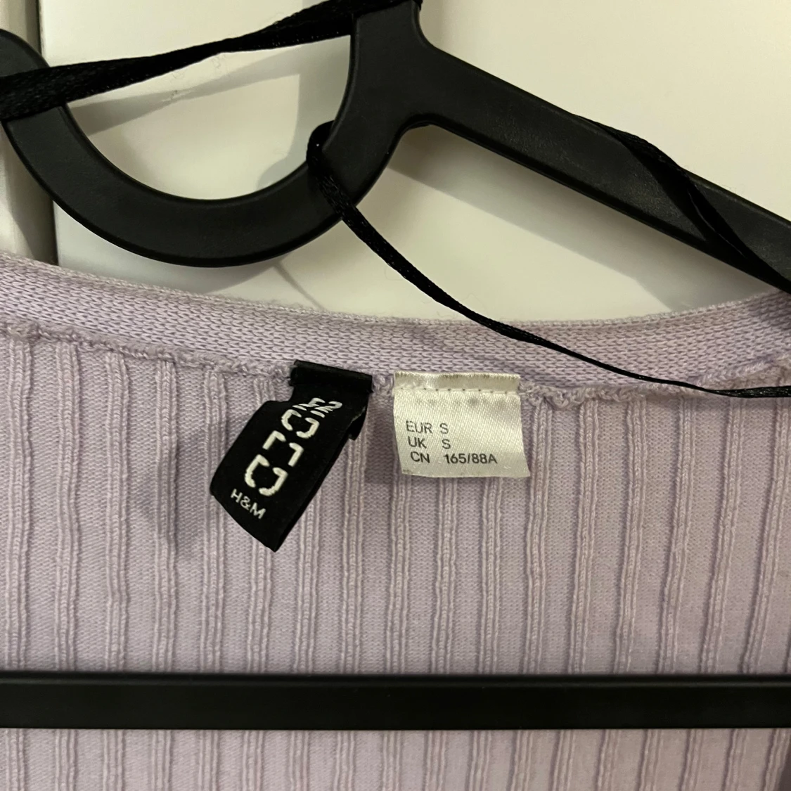 Ljuslila ribbad kofta från H&M - 3