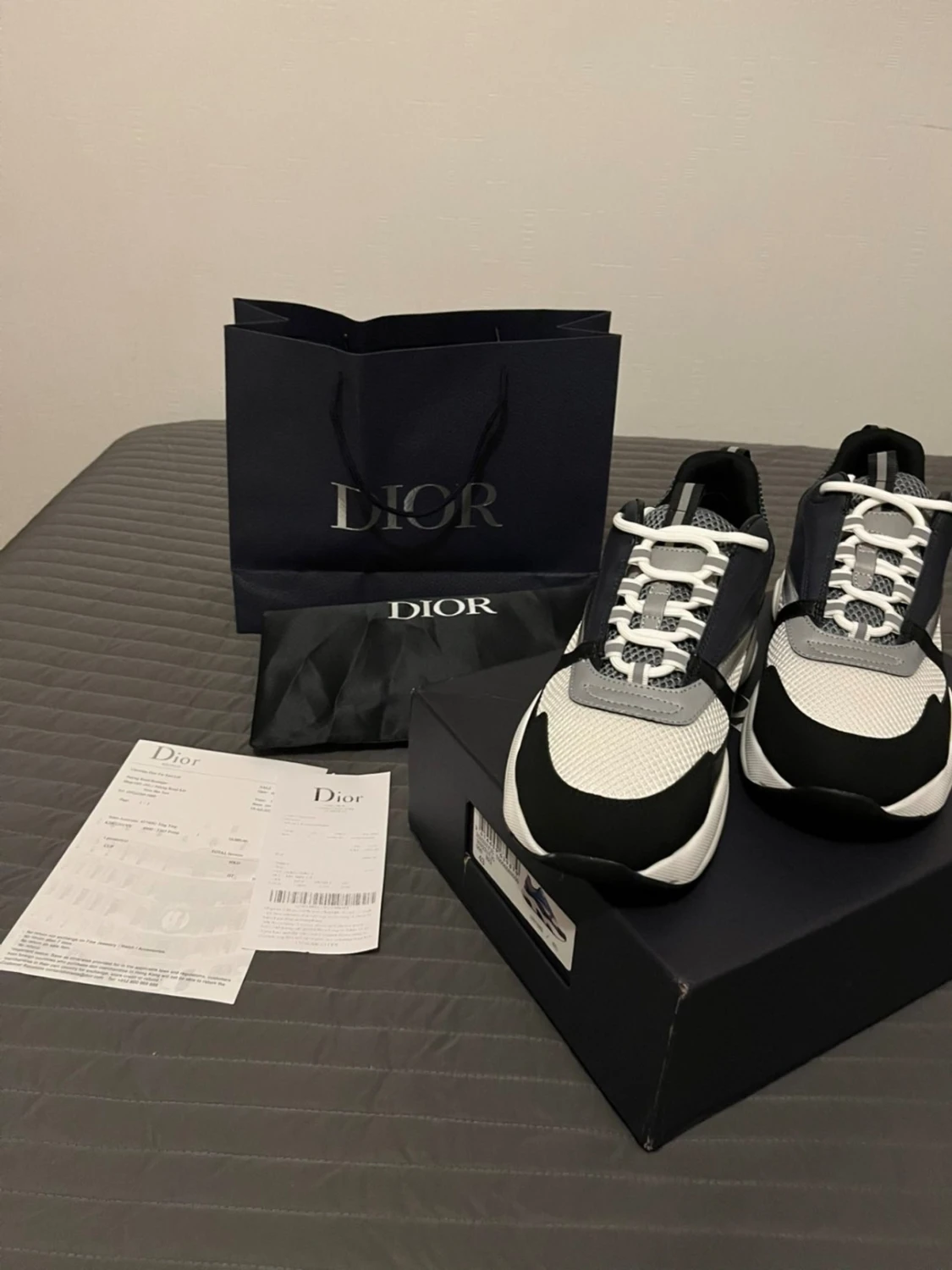 Dior B22 sneakers svart/vit
