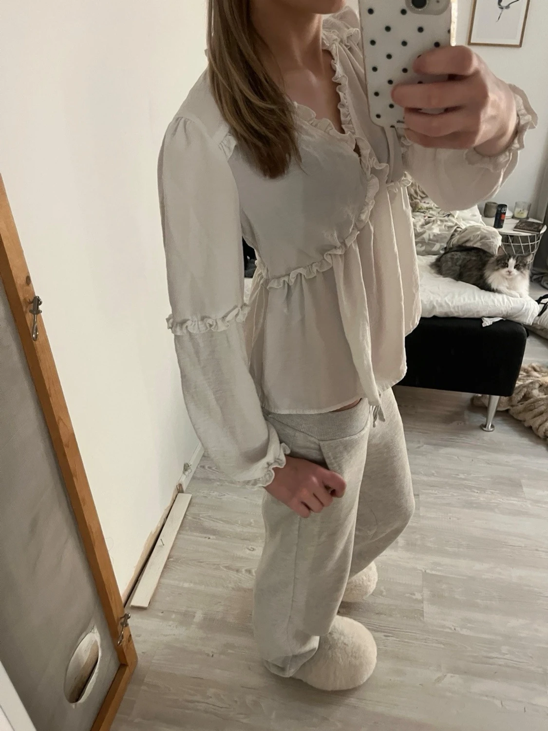 Grå mjuka loungewear-byxor - 1