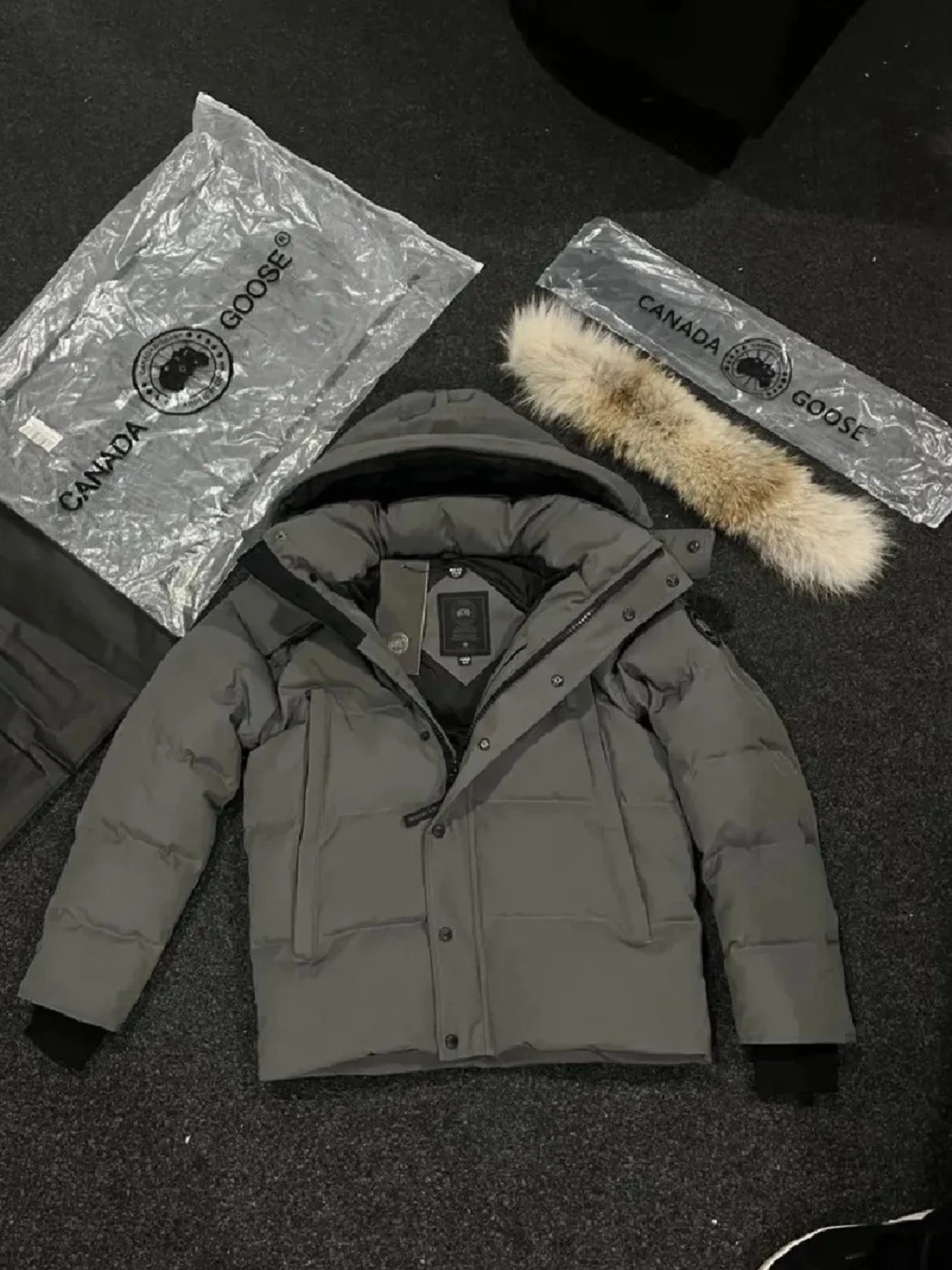 Grå Canada Goose dunjacka M