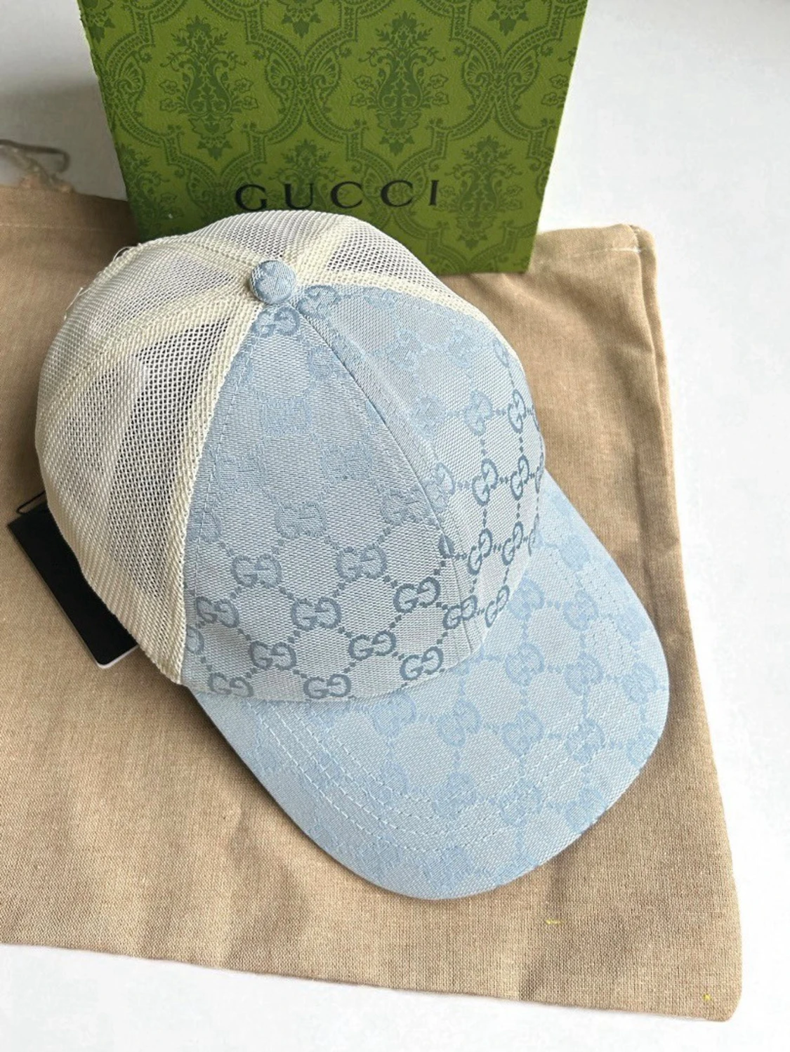 Ljusblå Gucci meshkeps - 2