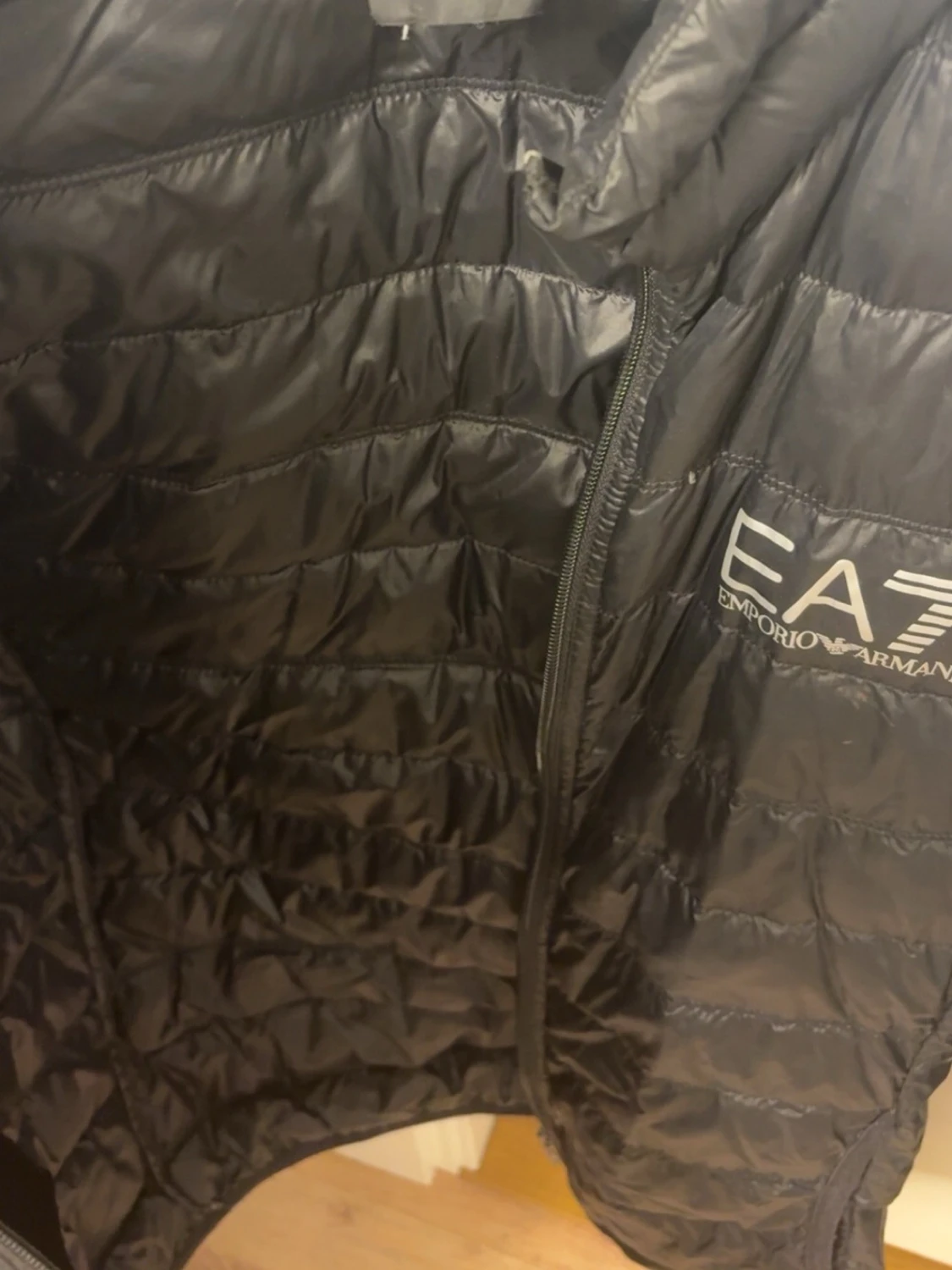 Svart quiltad pufferjacka EA7 - 1