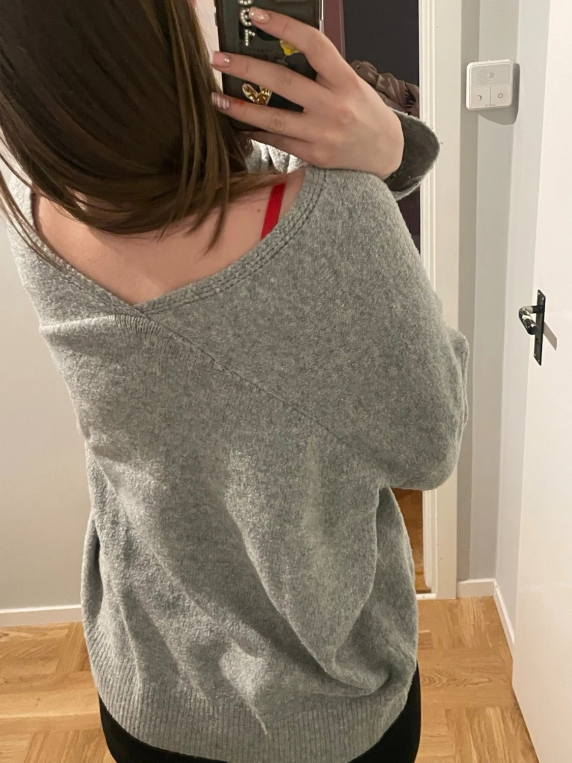 Grå stickad tröja Pull&Bear S - 1