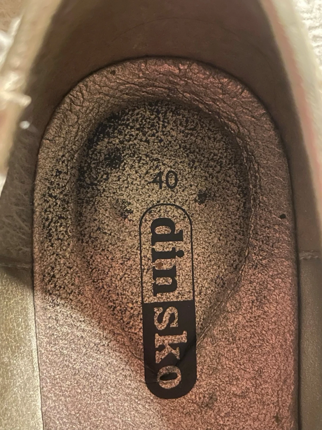 Guld/silvriga ballerinaskor  - 4