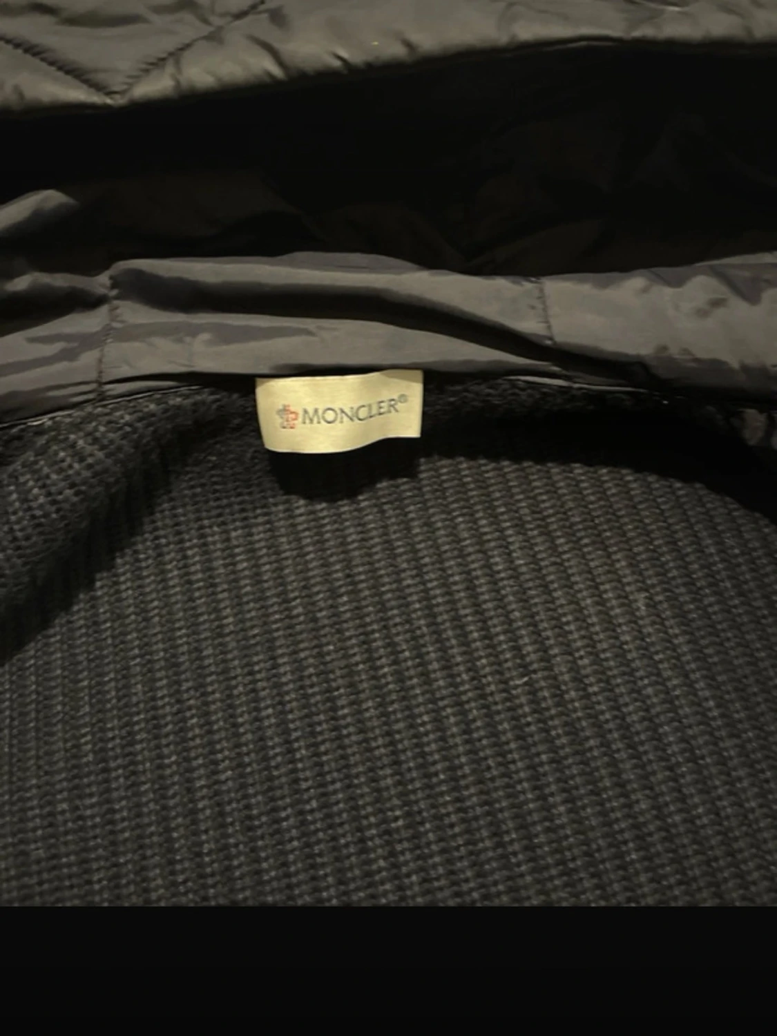 Mörkblå Moncler Cardigan NFC Scan  - 6