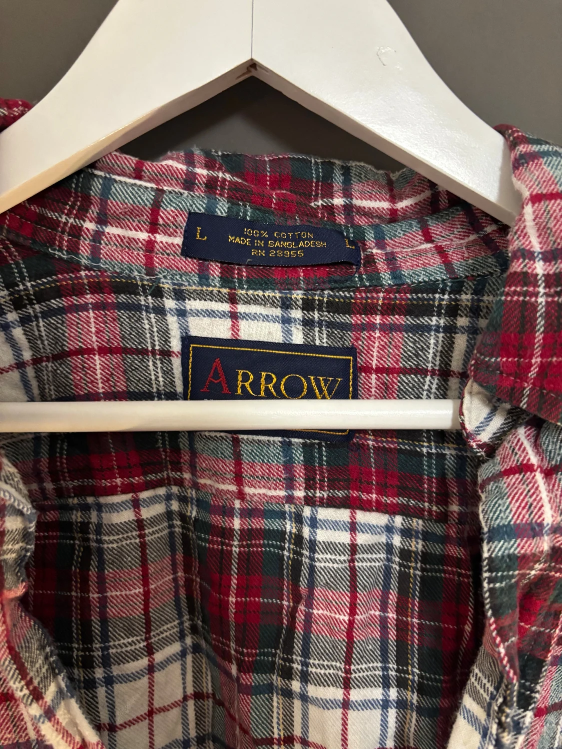 Rutig skjorta från Arrow i bomull - 2