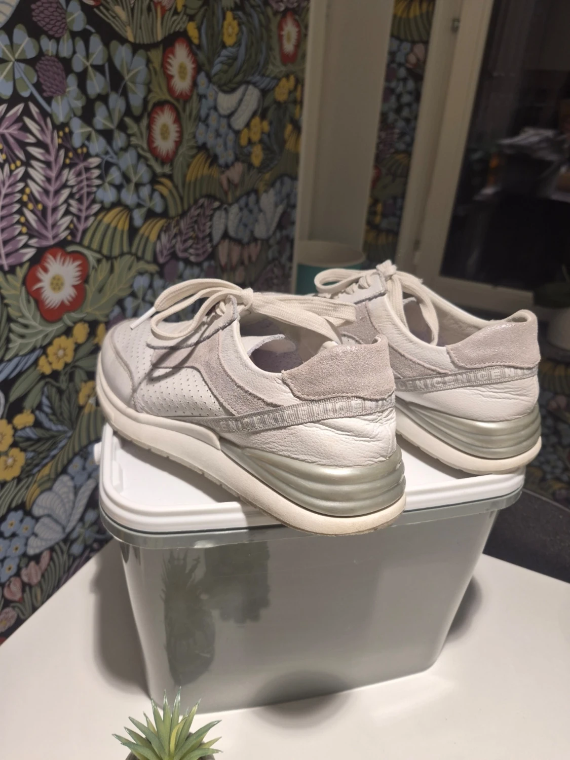 Goodin Comfort Sneakers, Vit/Silver, Storlek 39 - 2