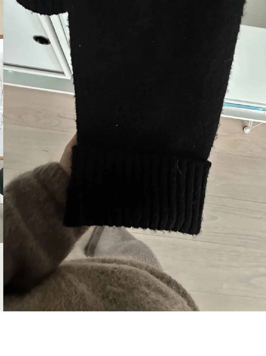 Svart oversized stickad tröja - 2