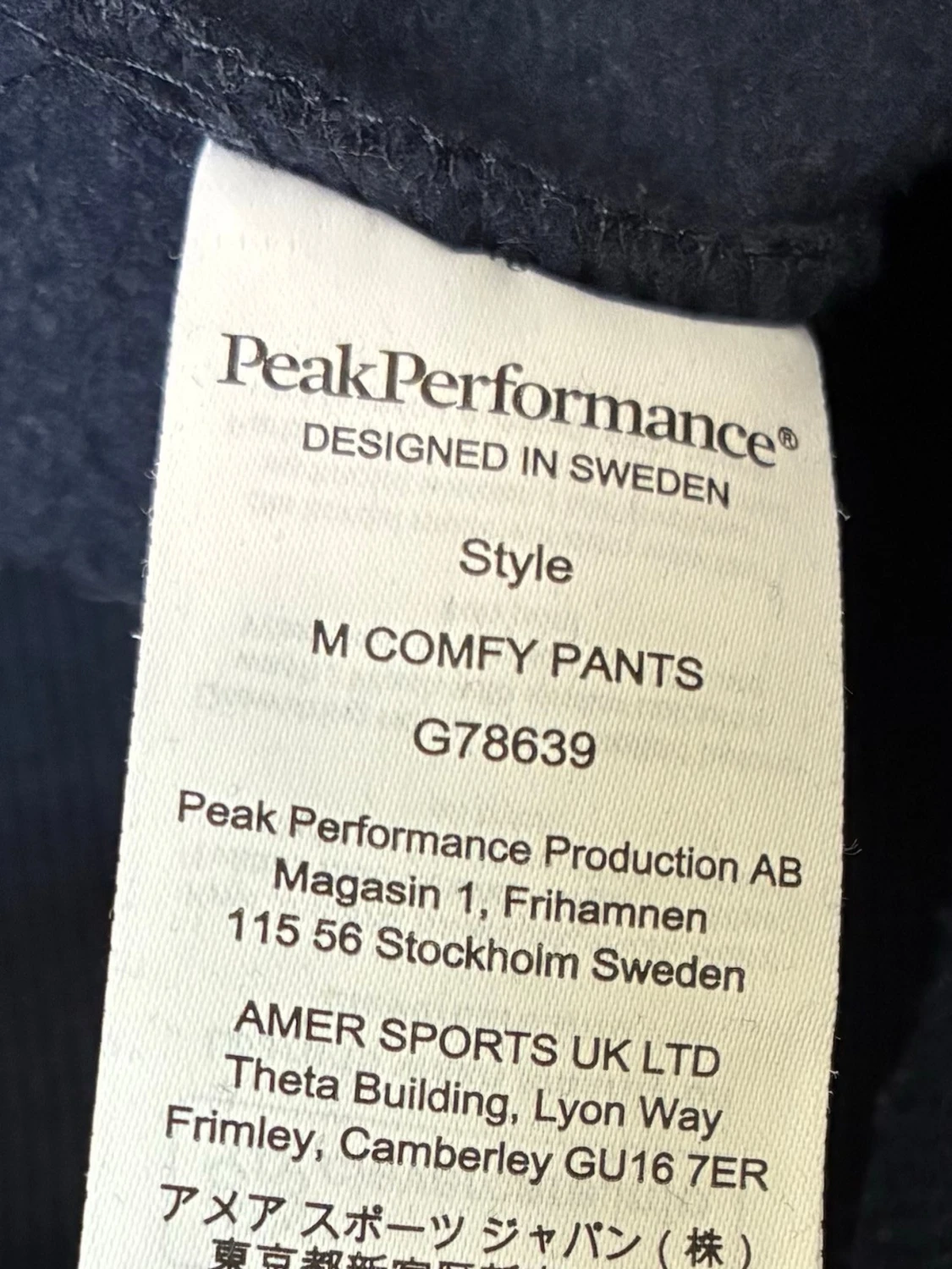 Mörkblå mjukisbyxor Peak Performance - 5