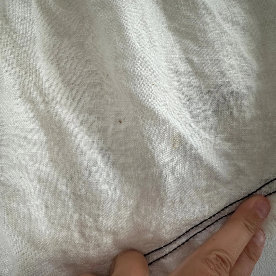 Vit offshoulder linnetopp från Zara - 4