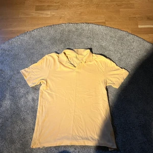 Orange pikétröja  - Snygg orange pikétröja från Hm med klassisk krage och korta ärmar. Perfekt för dig som gillar en enkel och stilren look. Tröjan är i mjukt material och passar bra till både jeans och shorts.