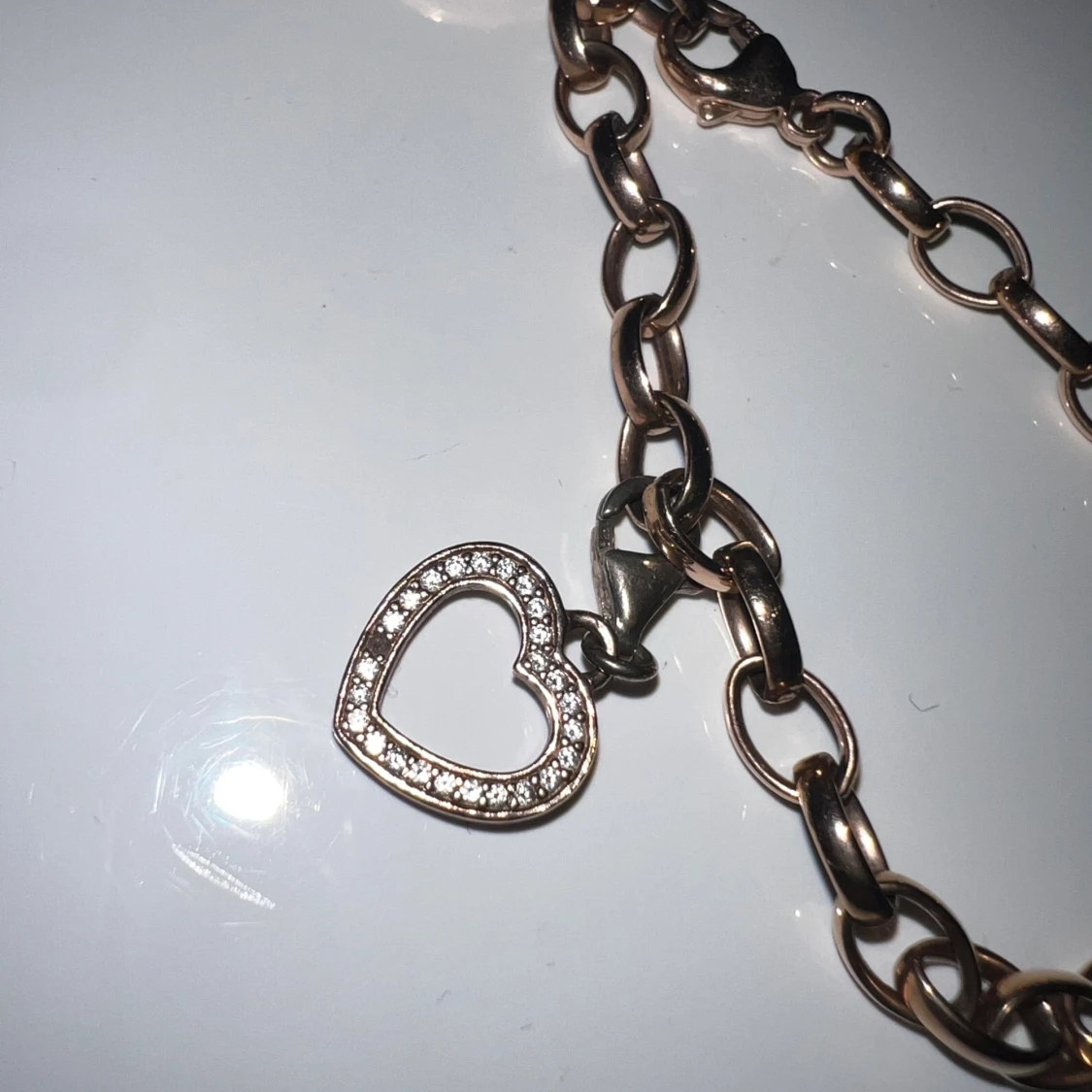 Thomas Sabo armband med hjärthänge rosé - 1