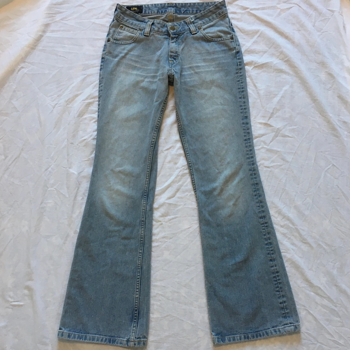 Vintage ljusblå midwaist bootcut jeans, Lee - 1