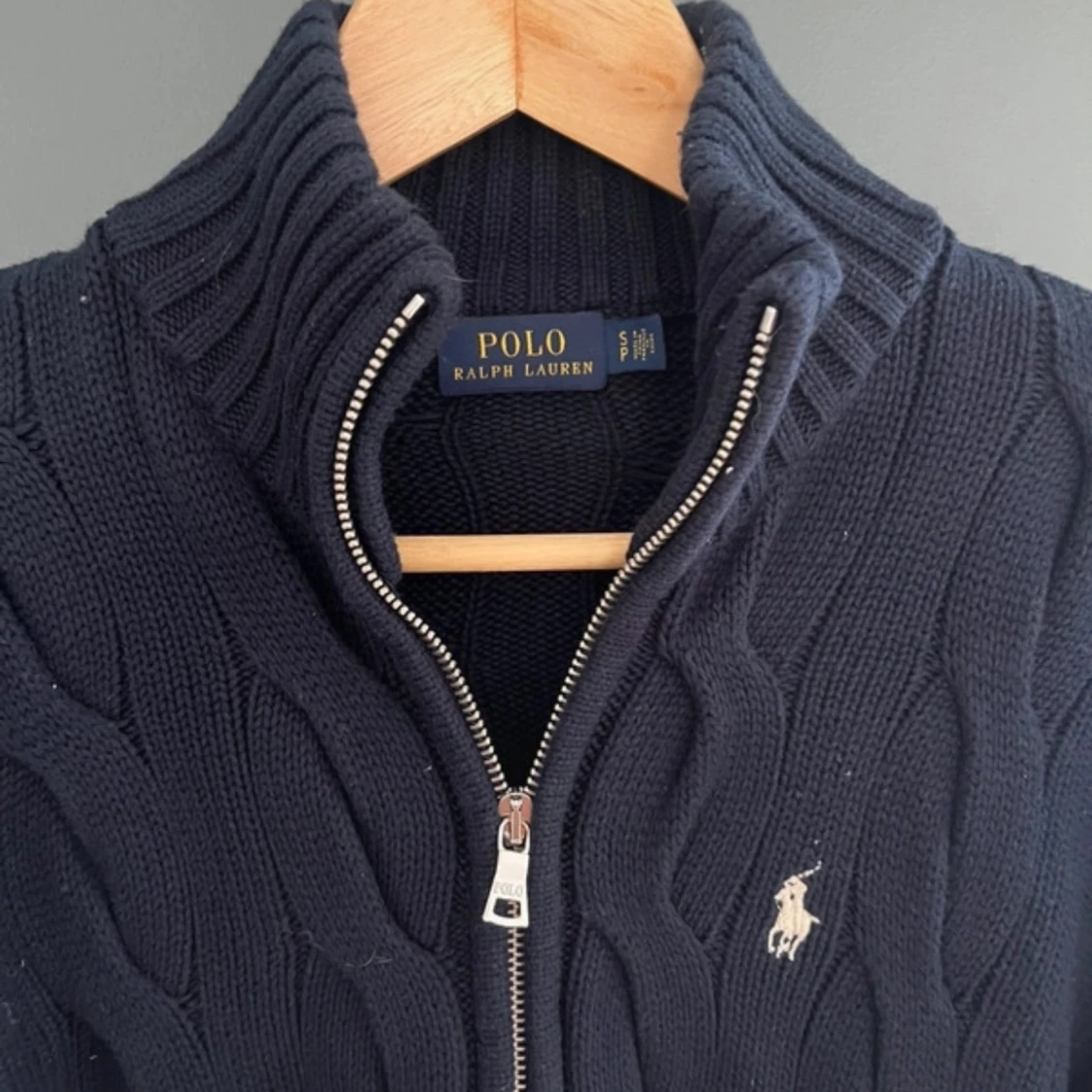 Svart stickad kofta från Polo Ralph Lauren - 1