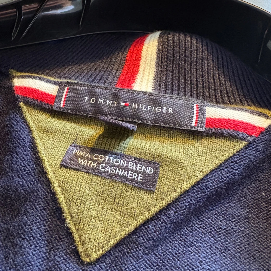 Marinblå kofta från Tommy Hilfiger - 1