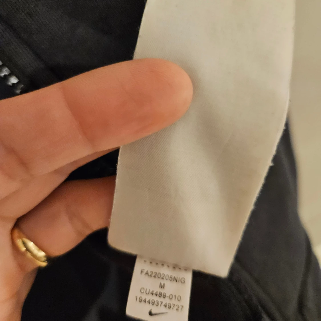 Svart Nike hoodiejacka med dragkedja M - 4