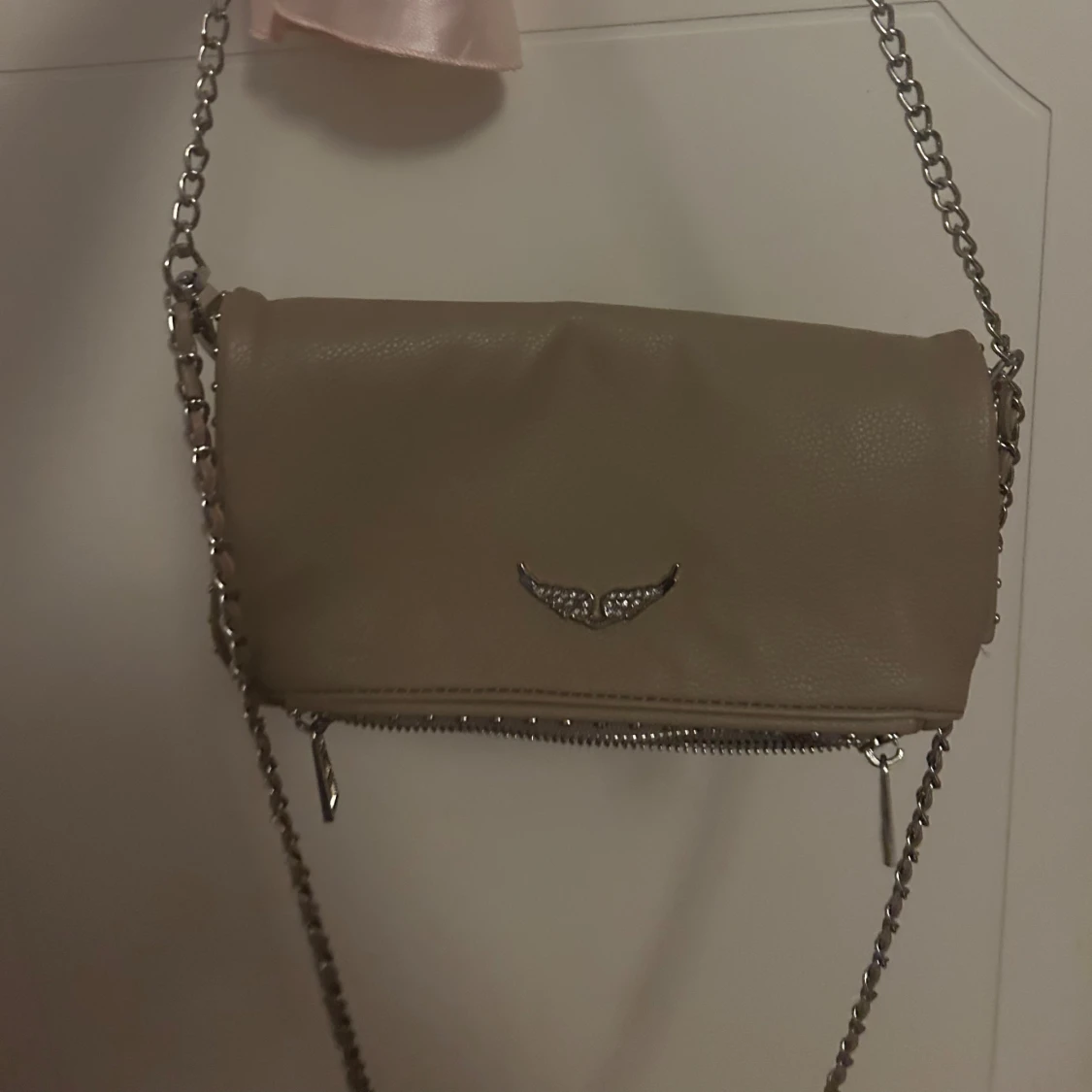 Beige Zadig& Voltaire axelväska - 2