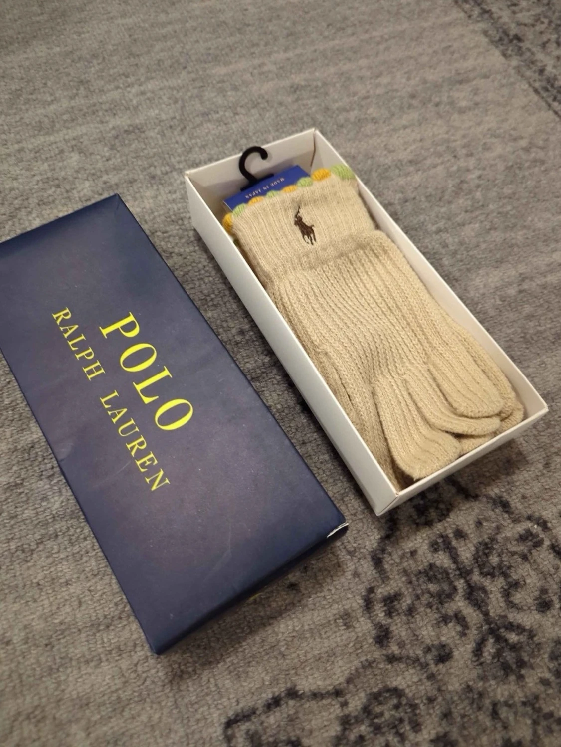 Beige stickade strumpor från Polo Ralph Lauren - 1