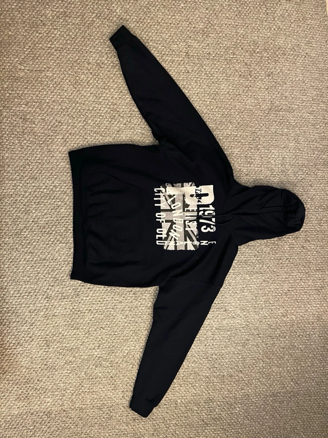 Blå Hoodie - 1