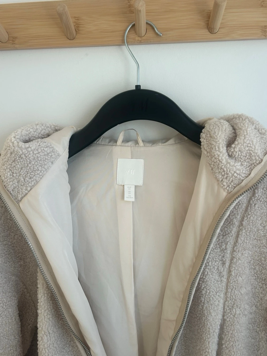 Beige teddyjacka - 5