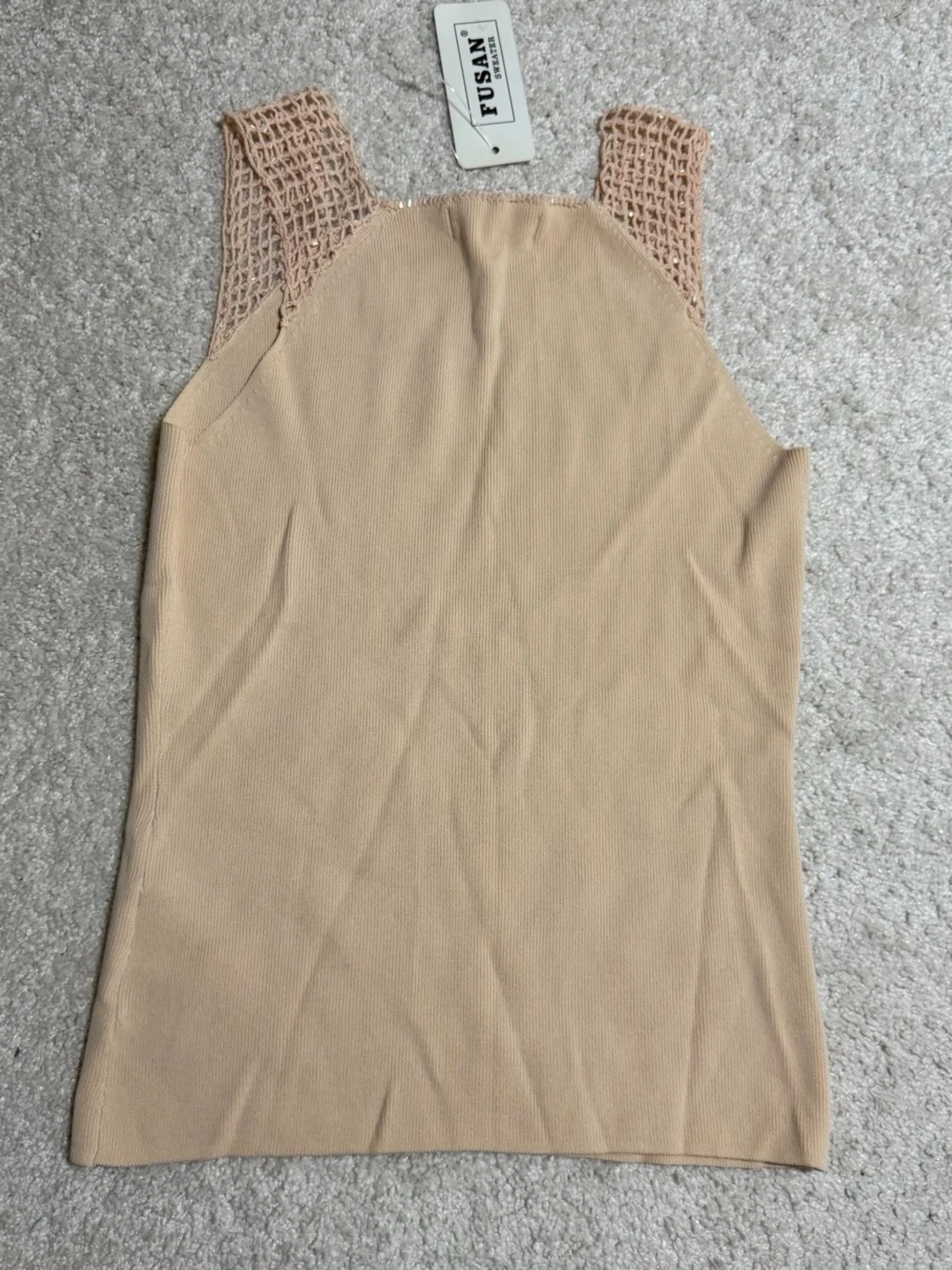 Beige linnetopp från Fusan - 3