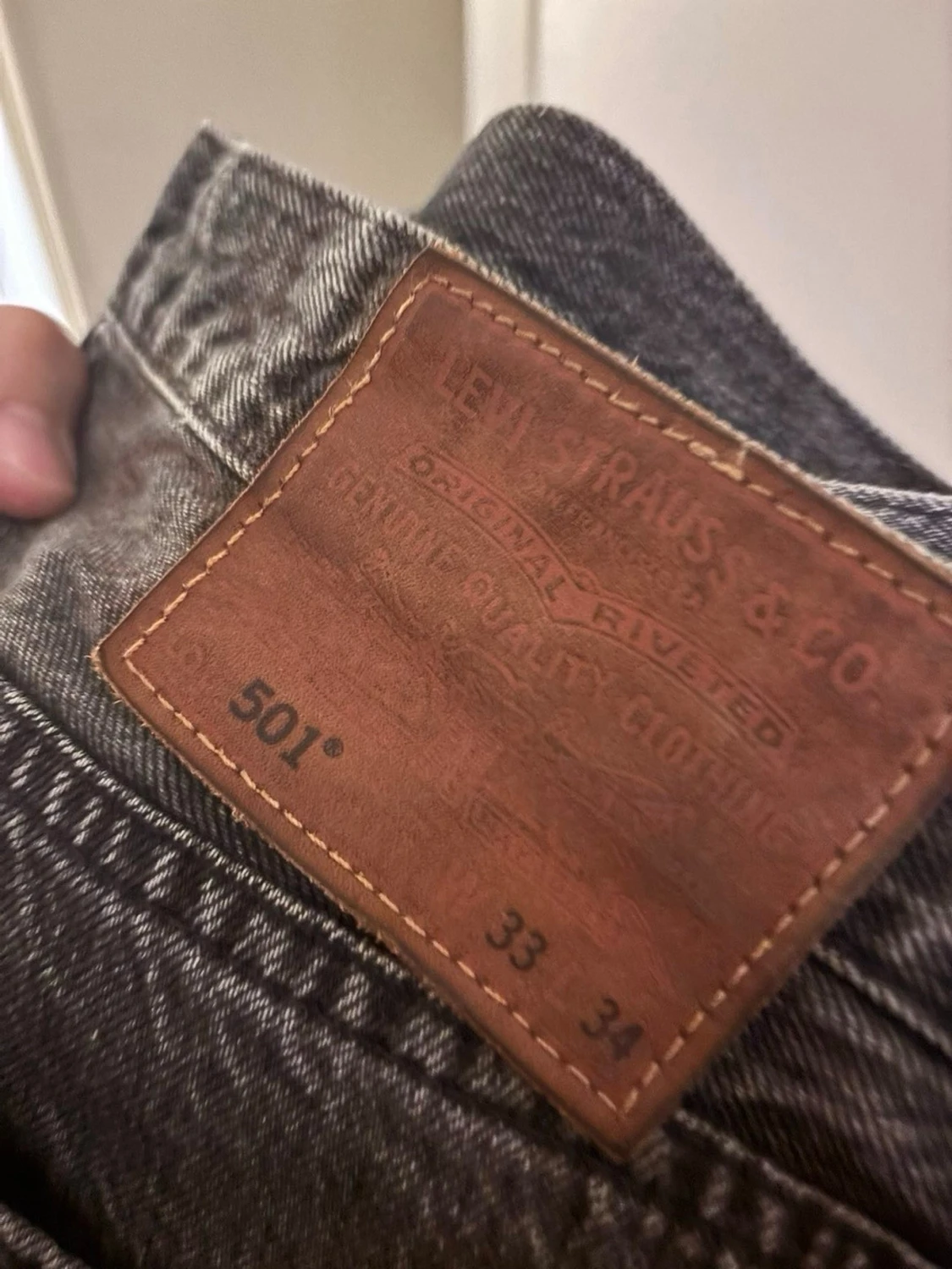 Levi's 501 svarta jeans 33/34 - 2