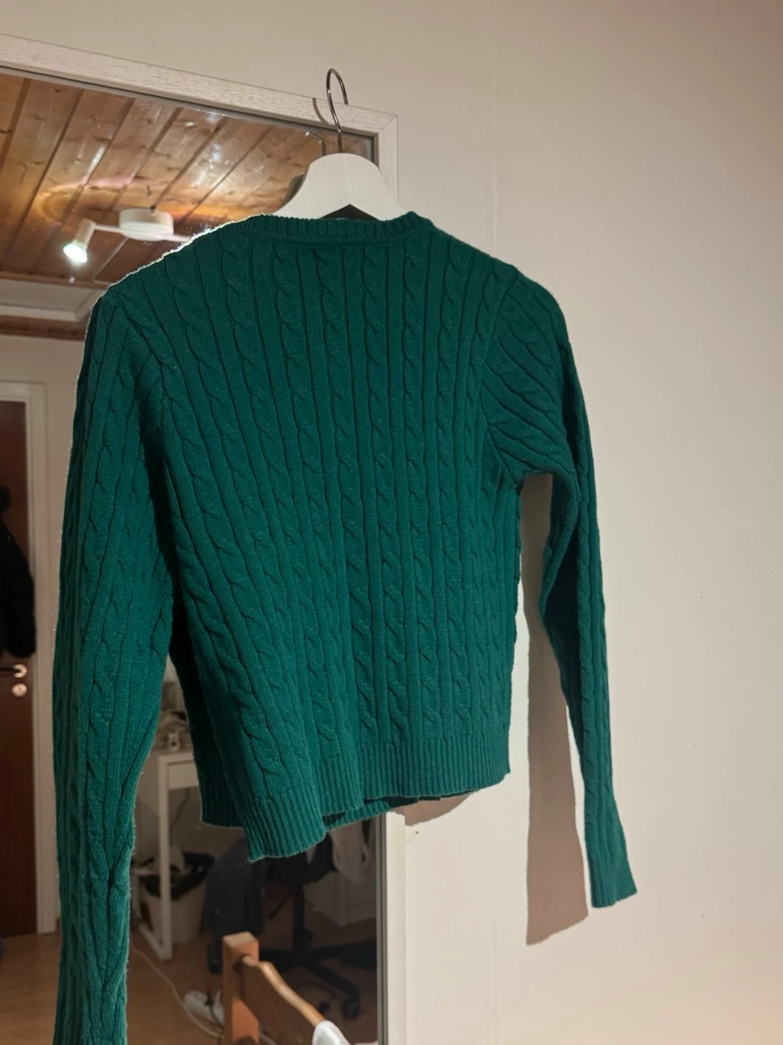 Grön stickad kofta från Lindex - 4