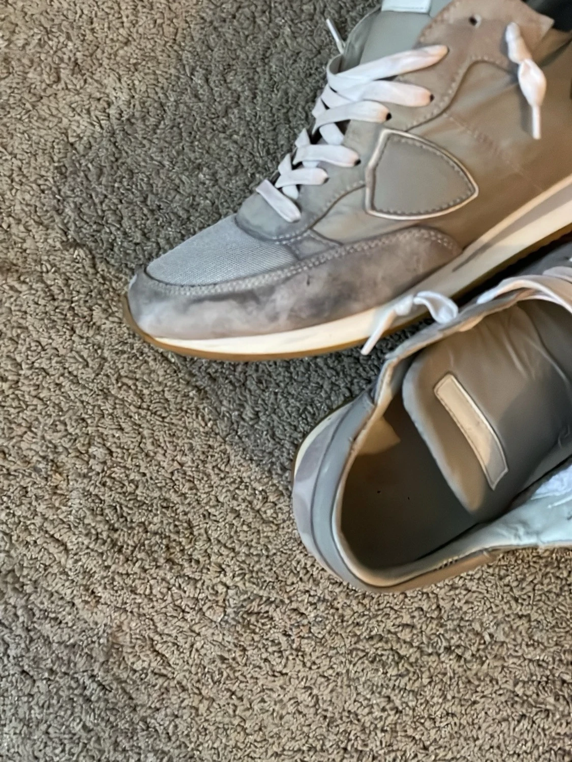 Grå sneakers från Philippe Model - 3