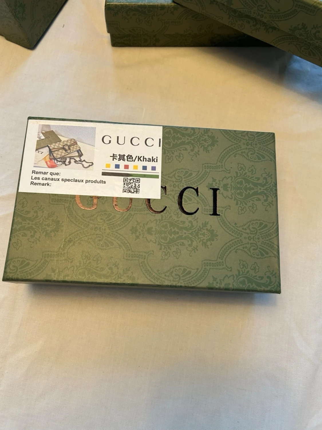 Gucci beige kuvertväska med GG-mönster - 3