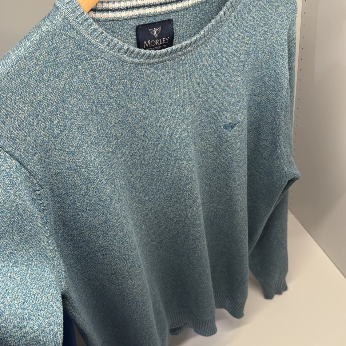 Blå stickad tröja från Morley - 1