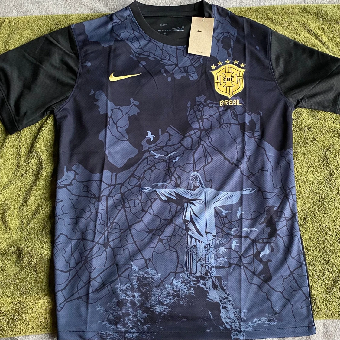 Blå Brasil Nike fotbollströja