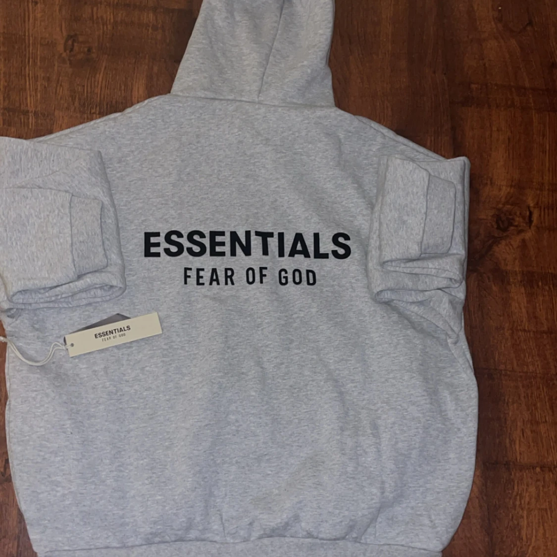 Grå Essentials Fear of God hoodie - 1