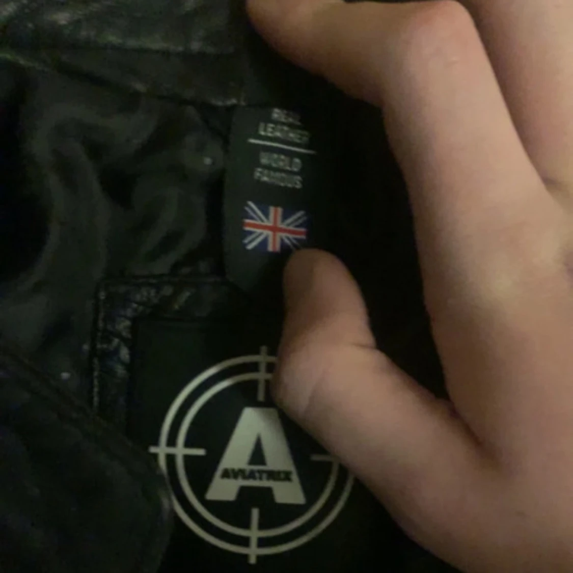 vintage läderjacka  - 3