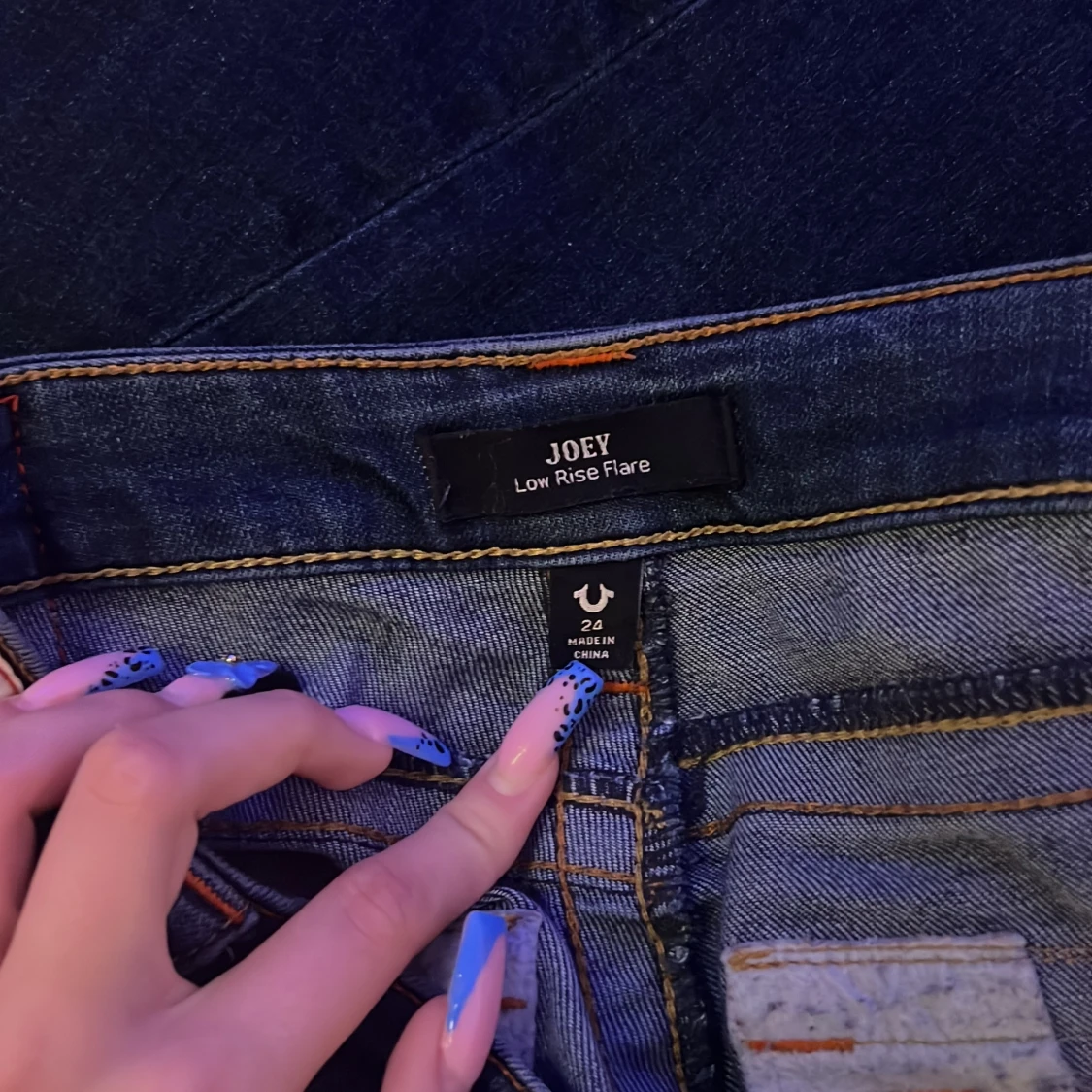 True Religion Joey Low Rise Flare Jeans - 1