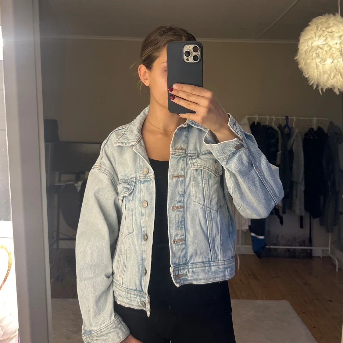 Ljusblå jeansjacka från Pull&Bear🩵 - 3