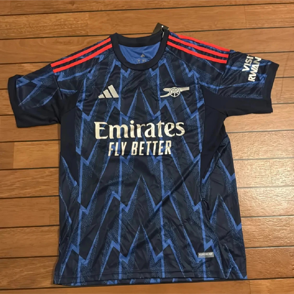 Arsenal Saka #7 blå Adidas fotbollströja - 1