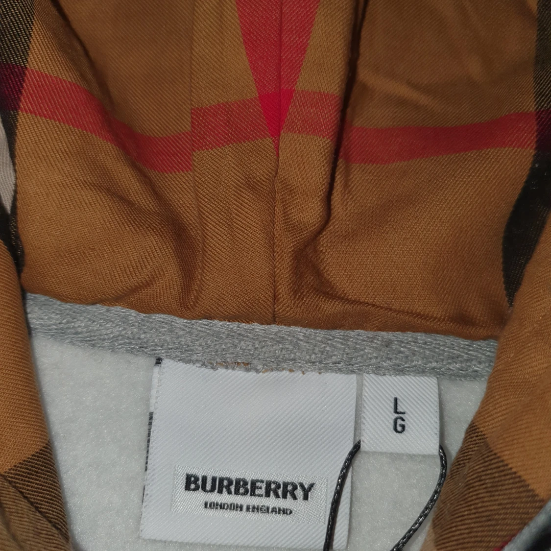 Grå Burberry hoodie med dragkedja - 2