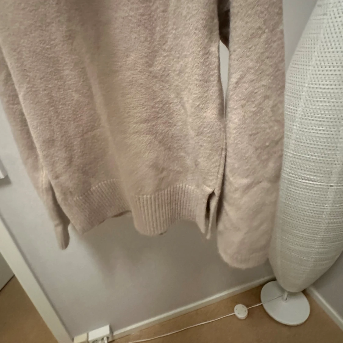 Beige stickad set - 1