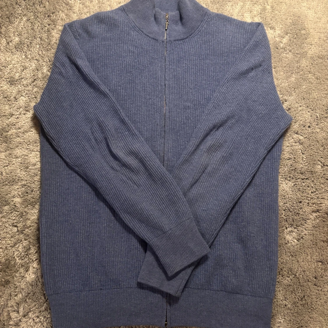 Blå kofta med dragkedja - 2