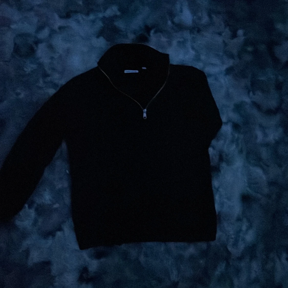 Svart half zip tröja Jack & Jones