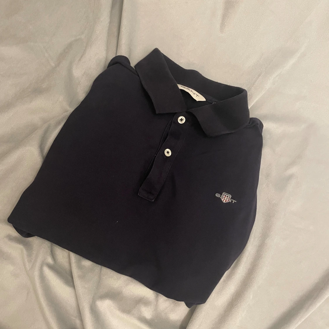 Svart pikétröja från GANT