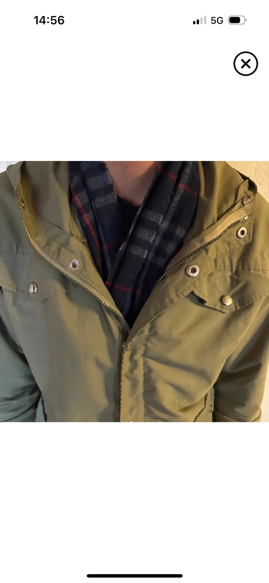 Rutig marinblå halsduk från Burberry - 2