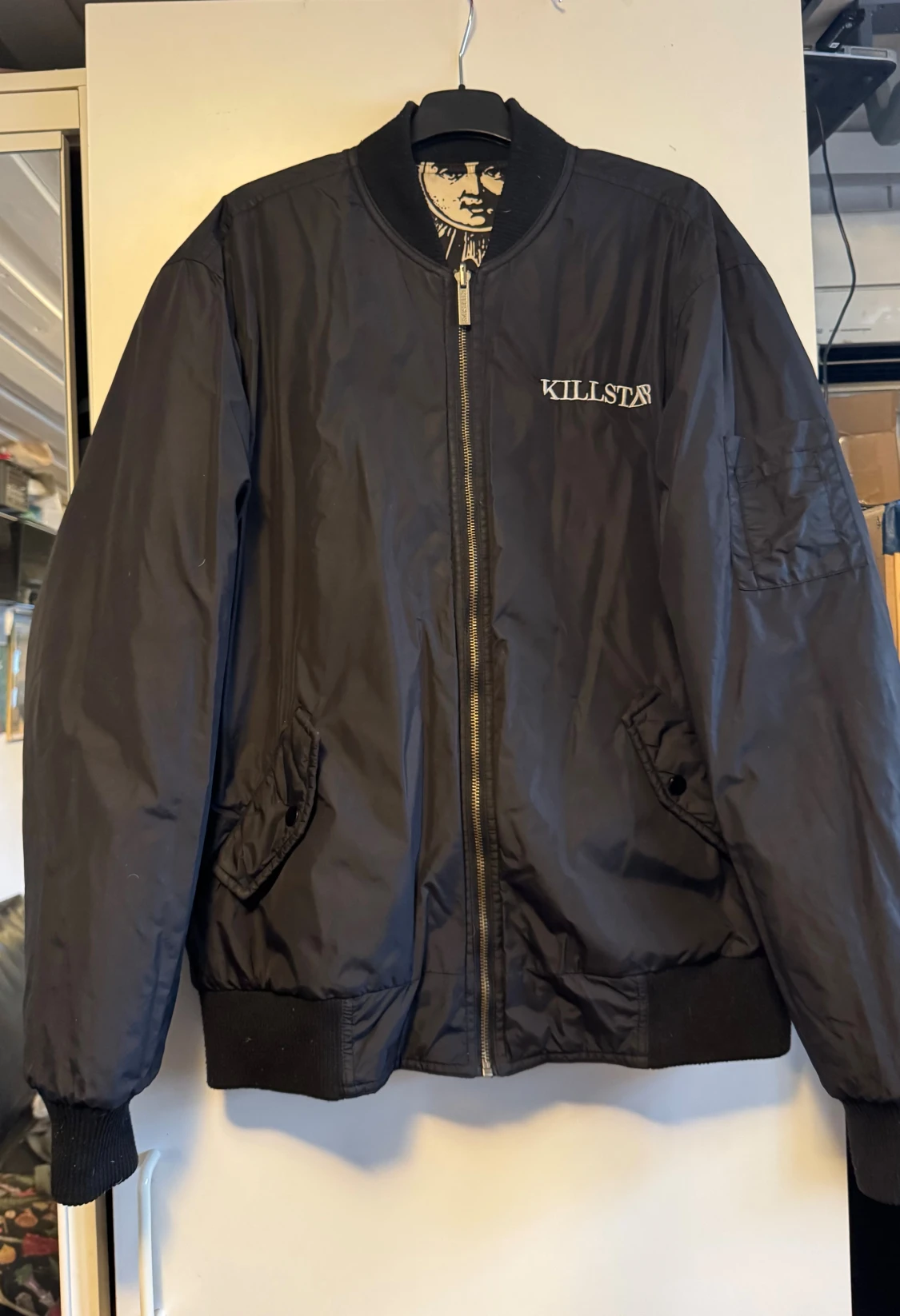 Killstar fodrad bomberjacka vändbar - 1