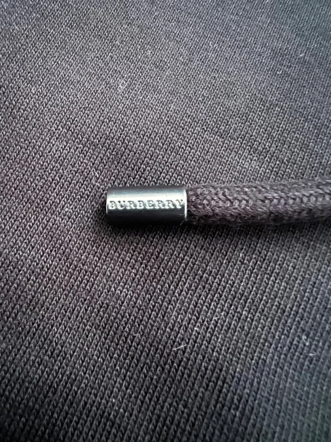 Svart Burberry Zip Hoodie Storlek Medium - 4