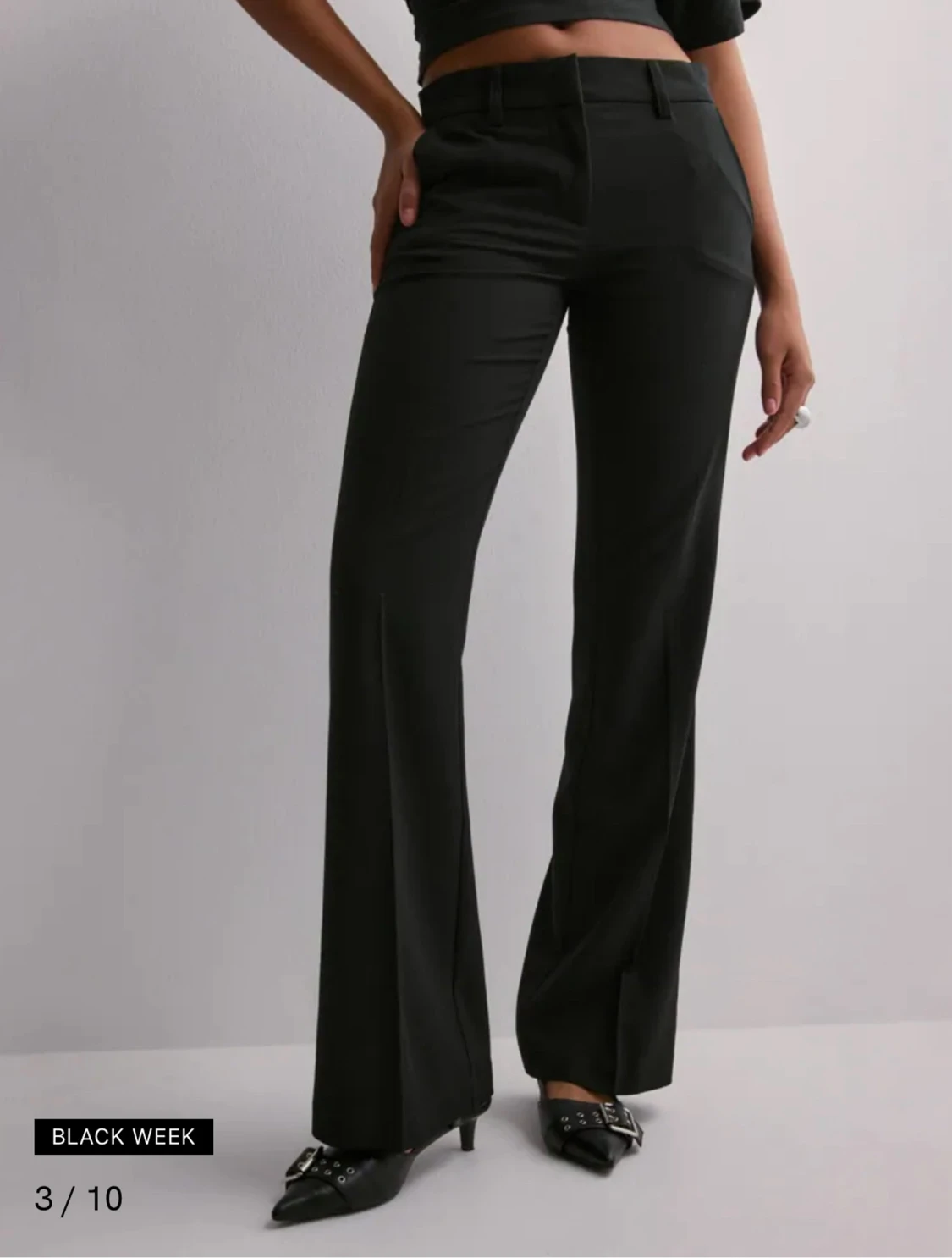 Svarta kostymbyxor Nelly