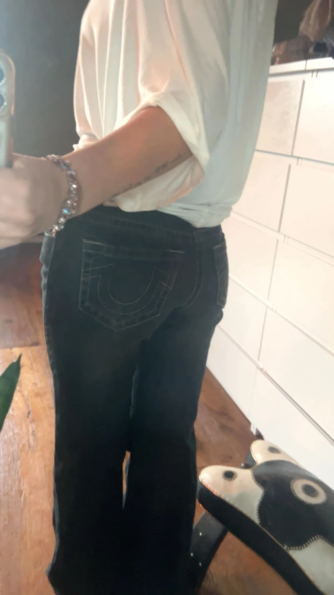 True Religion mörkblå bootcut jeans - 1