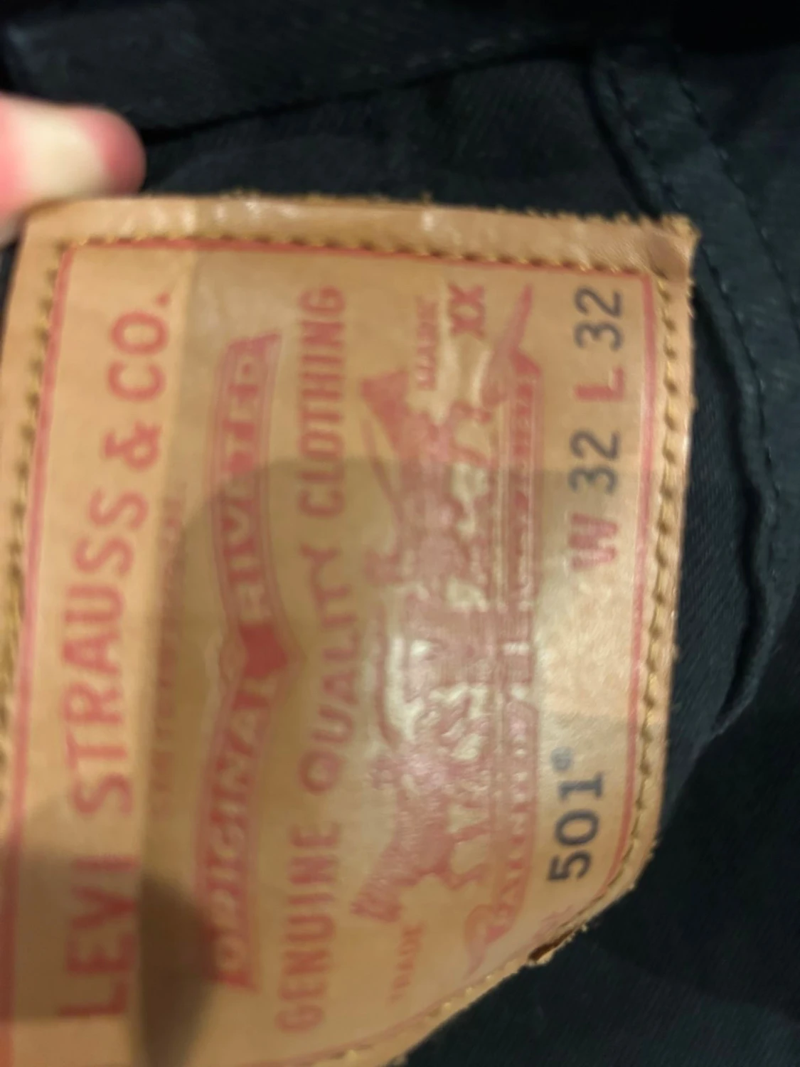 Svarta Levi's 501 Premium jeans W32 L32 - 3