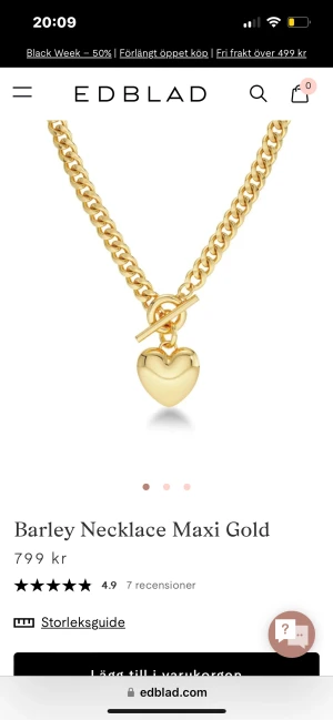 Edblad halsband - Säljer detta skitsnygga halsband från Edblad. Köpt för 800kr och endast använt 2-3ggr. Jätte fint och passar till alla tillfällen