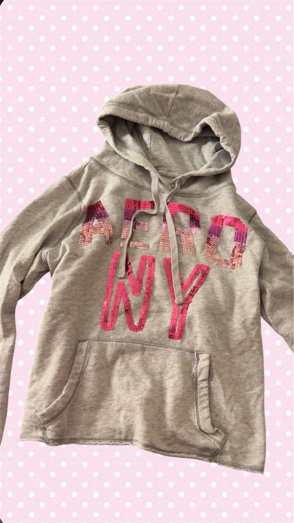 Grå hoodie Aeropostale