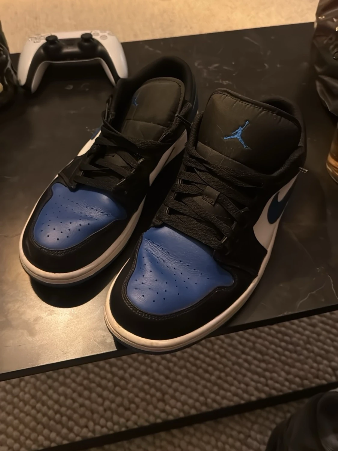 Nike Air Jordan 1 Low svart/blå